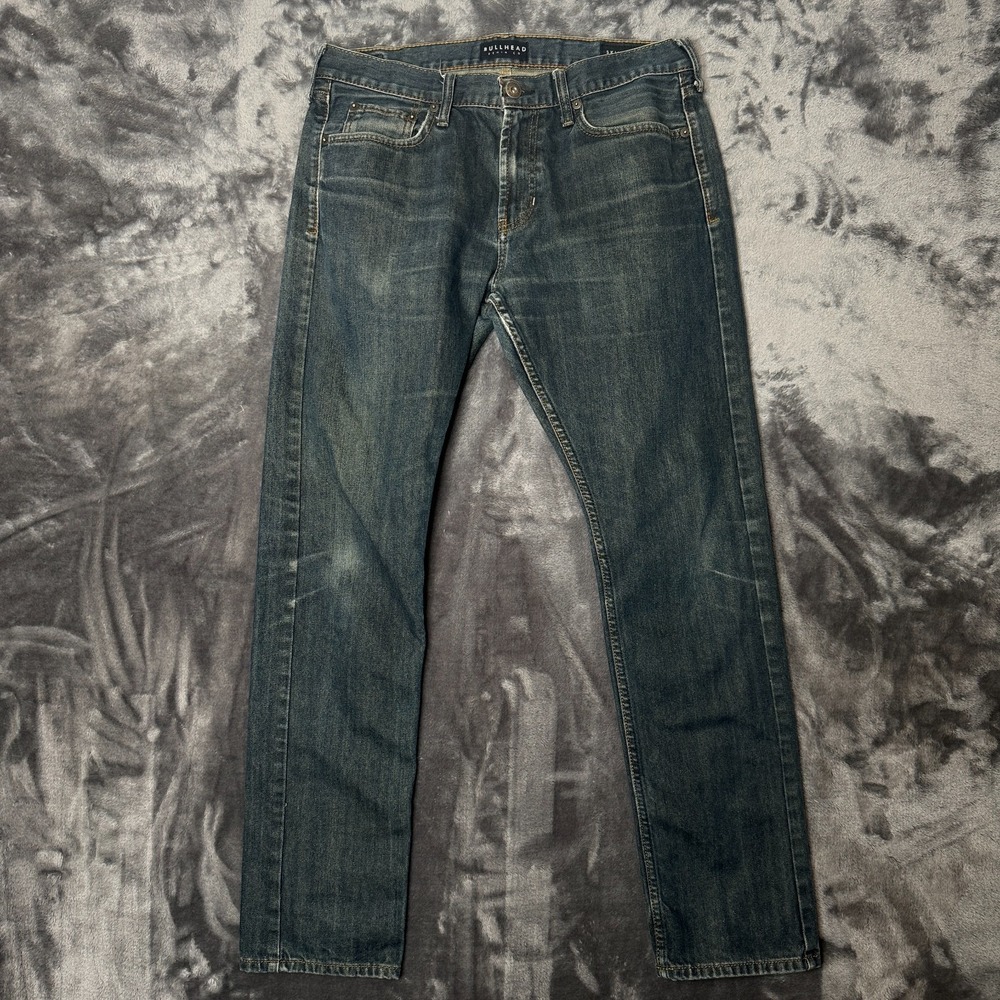 Bullhead Denim & Co. Mens Dark Wash Skinny Jeans Size 33x32